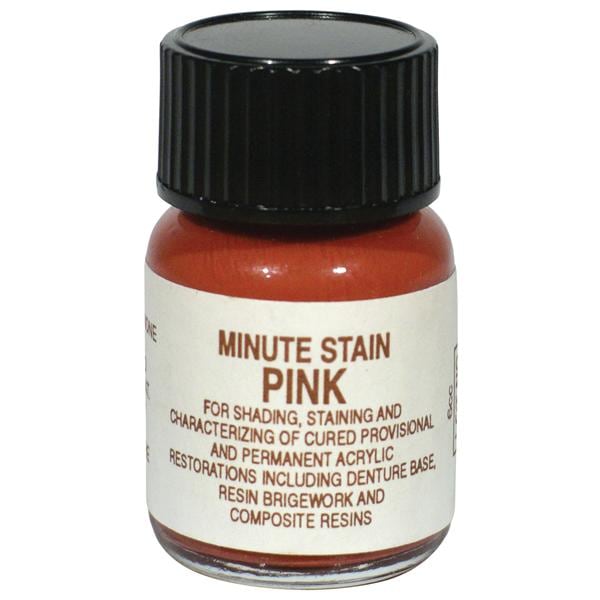 Minute-Stain Denture Accessories Colored Acrylic Pink 1/4oz/Bt