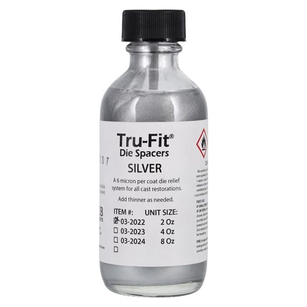 Tru-Fit Die Spacer Silver 2oz/Bt