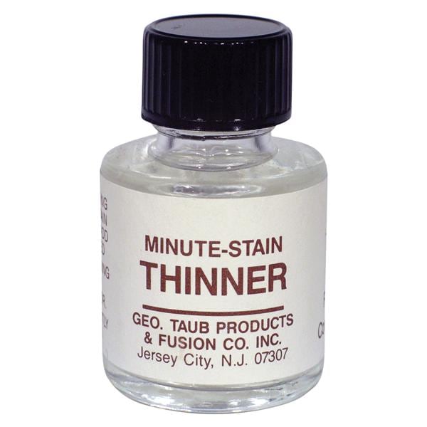 Minute-Stain Denture Accessories Thinner Clear 1/2oz/Bt