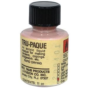 Tru-Paque Denture Resin Acrylic Opaquer Heat Cure Pink 1/2oz/Bt