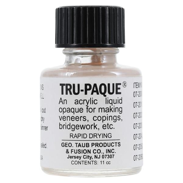 Tru-Paque Denture Resin Acrylic Opaquer Heat Cure Light Cream 1/2oz/Bt