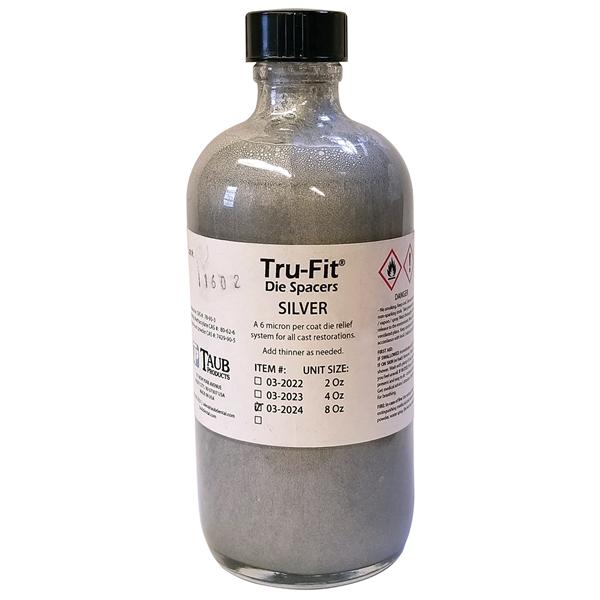 Tru-Fit Die Spacer Silver 8oz/Bt