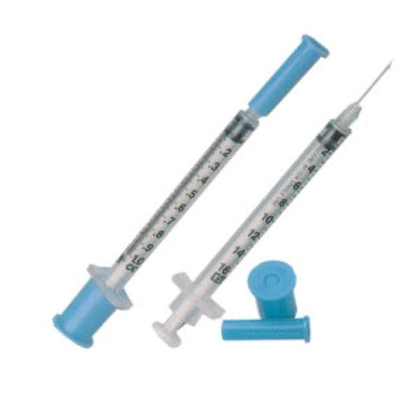 TB Syringe/Needle 25gx1" 1cc Detachable Needle Conventional LDS 1000/Ca