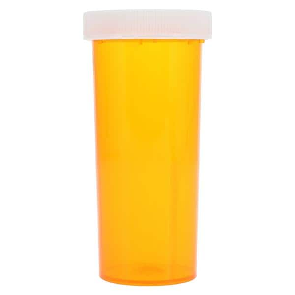 Medicine Vial Plastic 30 Dram Amber Reusable Non-Sterile 240/Ca