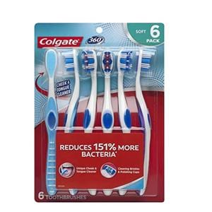 Colgate 360 Manual Toothbrush Adult Ultra Compact 6/Bx, 12 BX/CA