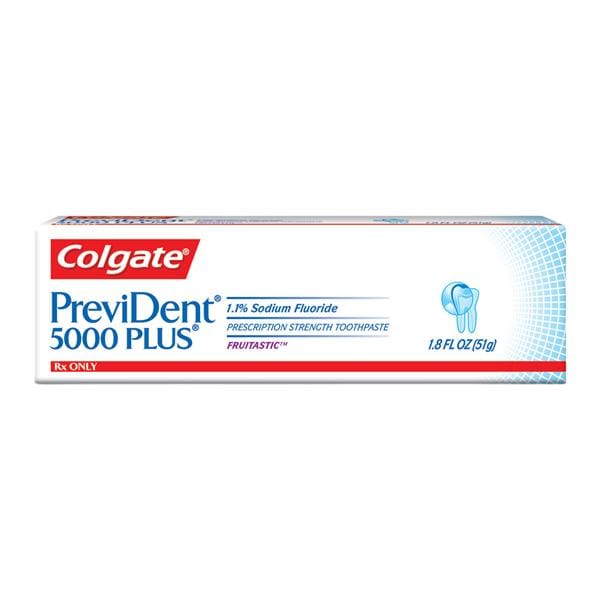 Colgate PreviDent 5000 Plus Toothpaste Gel Rx Only 1.1% NaF Fruitastic 1.8oz/Tb