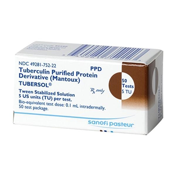 Tubersol PPD Tuberculin Injection 5TU/0.1mL 50 Tests MDV 5ml/Vl