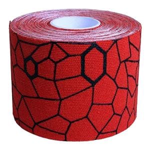 TheraBand Kinesiology Tape Cotton 2"x16.4' Red/Black Ea