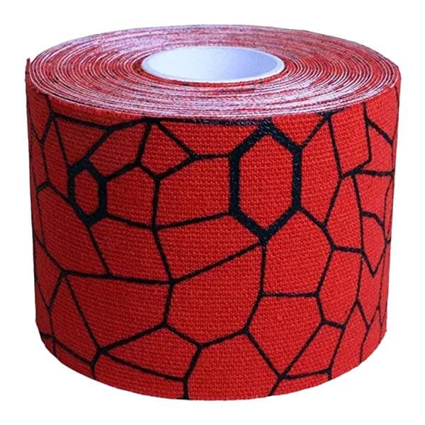 TheraBand Kinesiology Tape Cotton 2"x16.4' Red/Black Ea