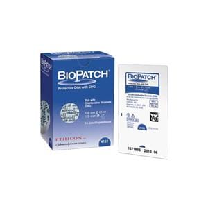 Bio-Patch Chlorhexidine Gluconate IV Dressing 3/4" Diameter Strl Dsk 1.5mm Hl, 4 BX/CA