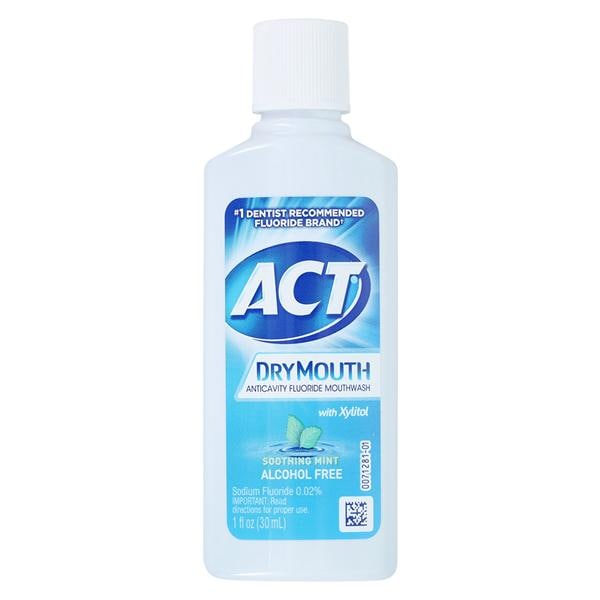 ACT Total Care Dry Mouth Oral Rinse 1 oz Soothing Mint 48/Ca