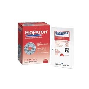 Bio-Patch Chlorhexidine Gluconate IV Dressing 1 Strl Dsk 7mm Hl Hi Abs LF, 4 BX/CA