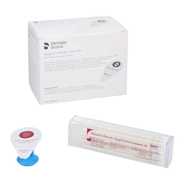 NUPRO Fluoride Varnish Unit Dose 5% NaF 0.4 Gm Raspberry White 50/Bx, 4 BX/CA