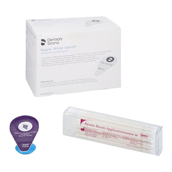 NUPRO Fluoride Varnish Unit Dose 5% NaF 0.25 Gm Grape White 50/Bx, 4 BX/CA