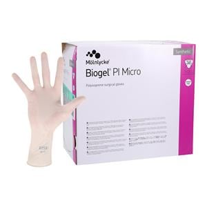 Biogel PI Micro Polyisoprene Surgical Gloves 7.5 Straw, 4 BX/CA