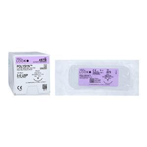 Polysyn Suture 3-0 18" Polyglycolic Acid Braid PC-31 Undyed 12/Bx