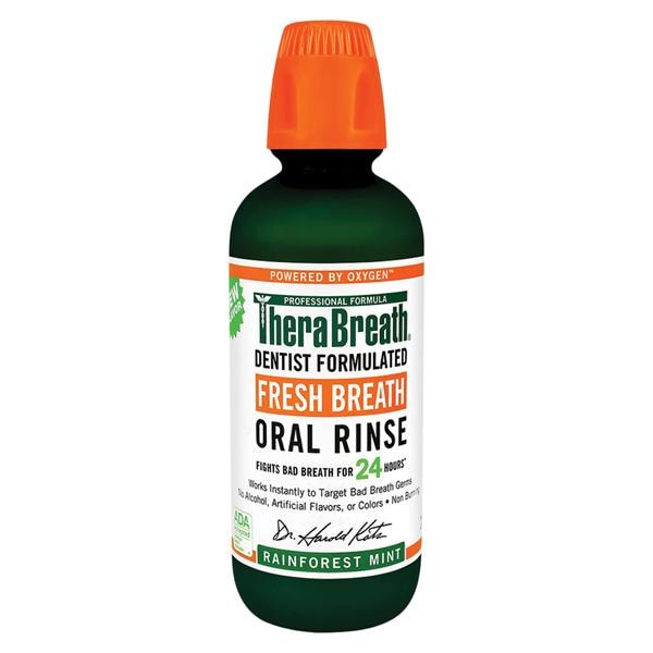 TheraBreath Rainforest Mint Mouthwash 16 oz 3/Pk