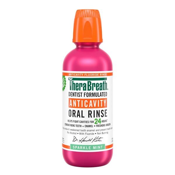 TheraBreath Sparkle Mint Mouth Rinse 16 oz 3/Pk