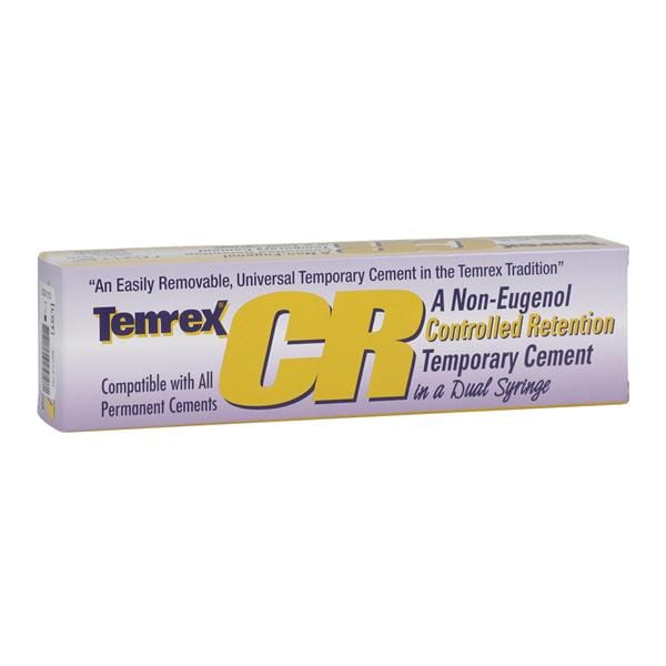 Temrex CR Zinc-Oxide Non-Eugenol Non-Eugenol Automix Cement Syringe Kit Ea