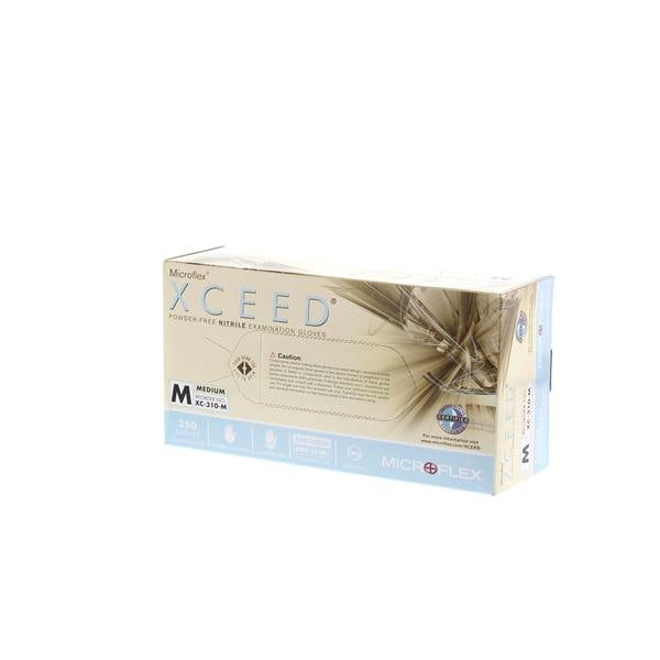 Xceed Nitrile Exam Gloves Medium Blue Non-Sterile