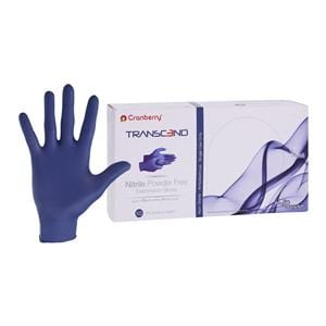 Transcend Nitrile Exam Gloves X-Small Matte Blue Non-Sterile, 10 BX/CA