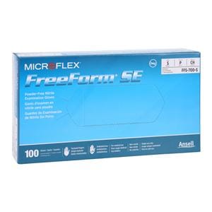 MICROFLEX FreeForm SE Nitrile Exam Gloves Small Standard Blue Non-Sterile