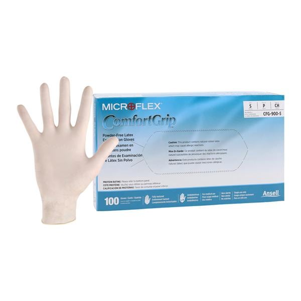 MICROFLEX ComfortGrip Exam Gloves Small Standard Natural Non-Sterile