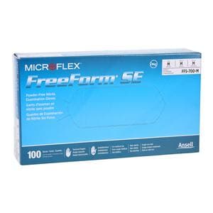 MICROFLEX FreeForm SE Nitrile Exam Gloves Medium Standard Blue Non-Sterile