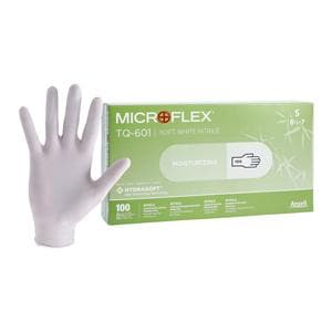 Soft White Nitrile Exam Gloves Small White Non-Sterile