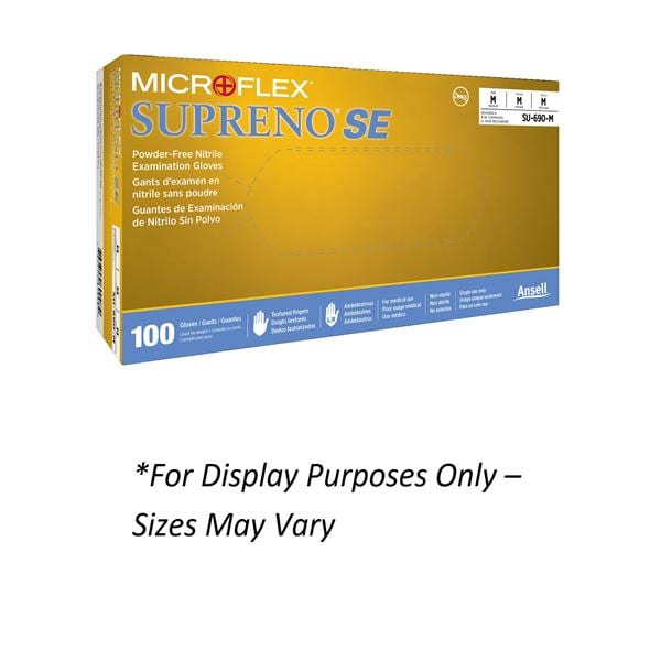 MICROFLEX Supreno SE Nitrile Exam Gloves Small Standard Violet Blue Non-Sterile