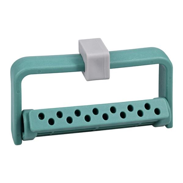 Bur Block Plastic 14 Hole Green Ea