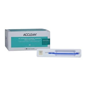 Acclean Fluoride Varnish Brush & Tray Unit Dose 5% NaF 0.4 mL Bubblegum 50/Bx, 45 BX/CA