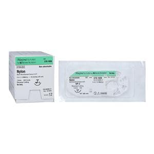 Maxima Suture 5-0 1-18" Nylon Monofilament NP-3 Black 12/Bx