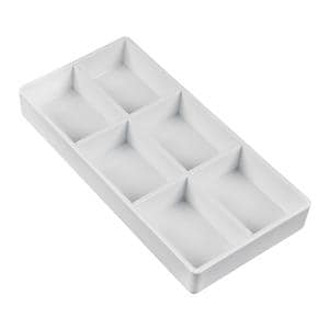 Drawer Organizer Instrument Tray 4 in x 8 in Size 20 Light Gray Ea