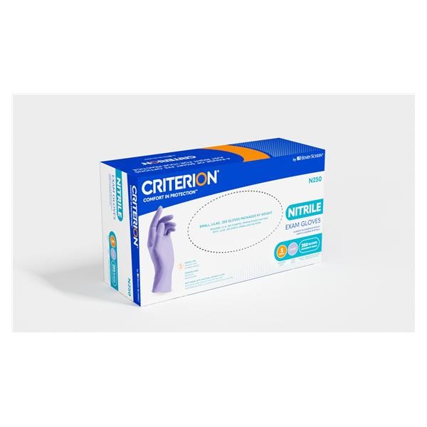 Criterion N250 Nitrile Exam Gloves Small Standard Blue Non-Sterile