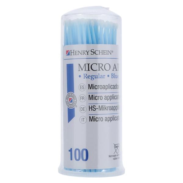 Bendable Micro Applicator Regular Blue 100/Pk