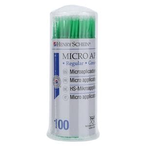 Bendable Micro Applicator Regular Green 100/Pk