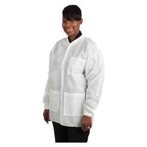 Maxi-Gard Protective Jacket SMS X-Large White 10/Pk