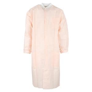 Maxi-Gard Protective Lab Coat SMS Small Light Pink 10/Pk