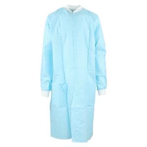 Maxi-Gard Protective Lab Coat SMS Small Sky Blue 10/Pk