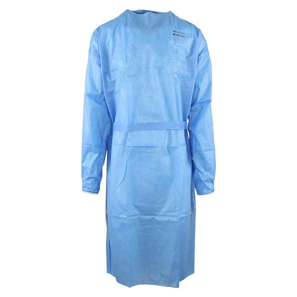 Isolation Gown AAMI Level 1 SMS Large Blue 10/Bg