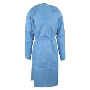 Isolation Gown AAMI Level 3 SMS Large Blue 10/Bg