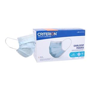 Criterion Earloop Face Mask ASTM Level 1 Blue 50/Bx