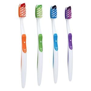 Acclean Toothbrush Adult 36 Tuft Compact 4 Colors 72/Bx