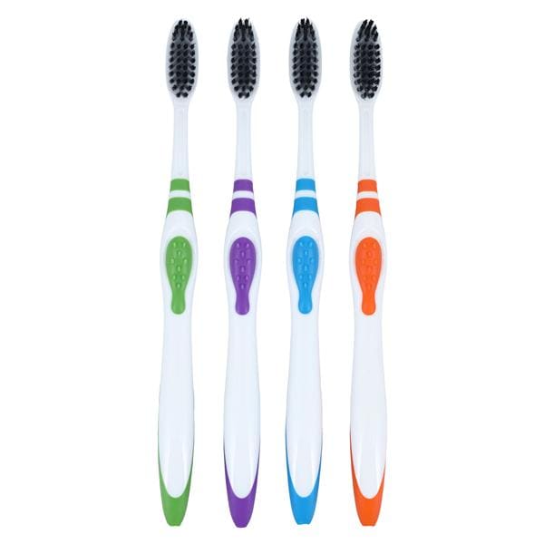 Acclean Toothbrush Adult 37 Tuft Compact 3 Colors 72/Bx, 6 BX/CA