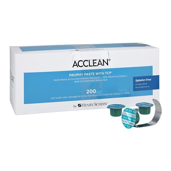 Acclean with TCP Prophy Paste Coarse Mint 200/Bx