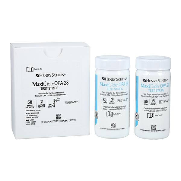 MaxiCide OPA 28 High Level Disinfectant Test Strip 2/CA