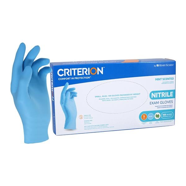 Criterion Nitrile Glove Gloves Small 230mm Blue Non-Sterile