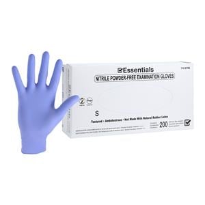 Essentials EDLP Nitrile Exam Gloves Small Periwinkle Non-Sterile