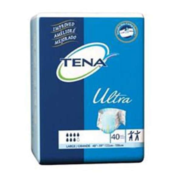 Tena Incontinence Brief Unisex 48-59" Moderate-Heavy Blue 80/Ca